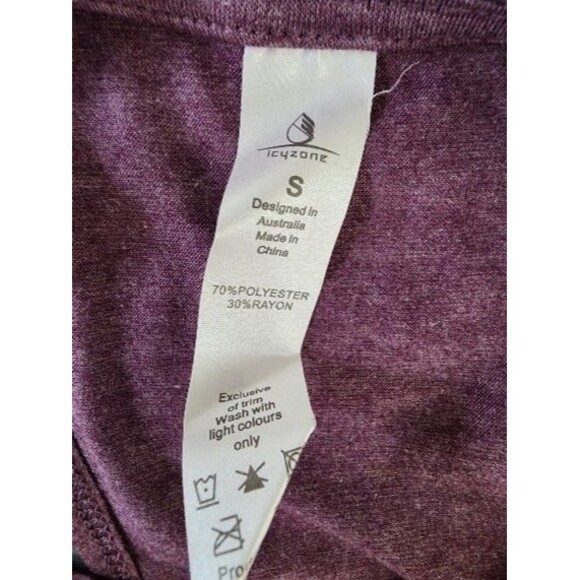 icyzone Women's Purple Open Back Workout Athletic Yoga Tank Top Size: S (NWOT) - Picture 5 of 6